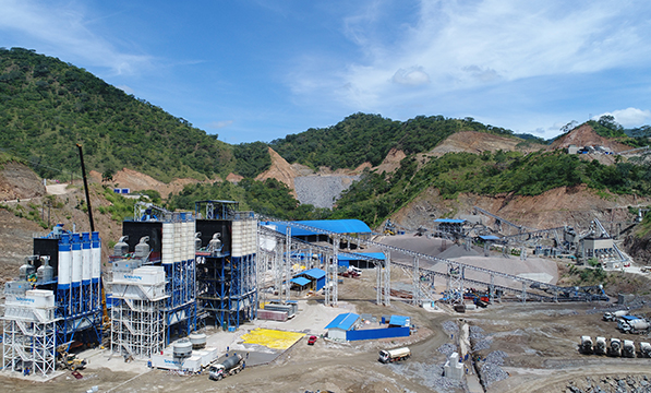 赞比亚下凯富峡水电站砂石拌合系统