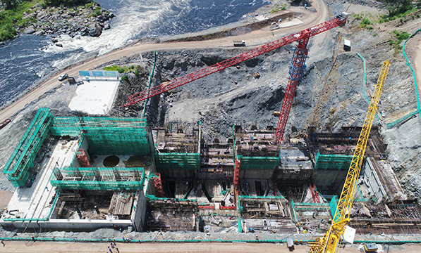 赞比亚下凯富峡水电站厂房